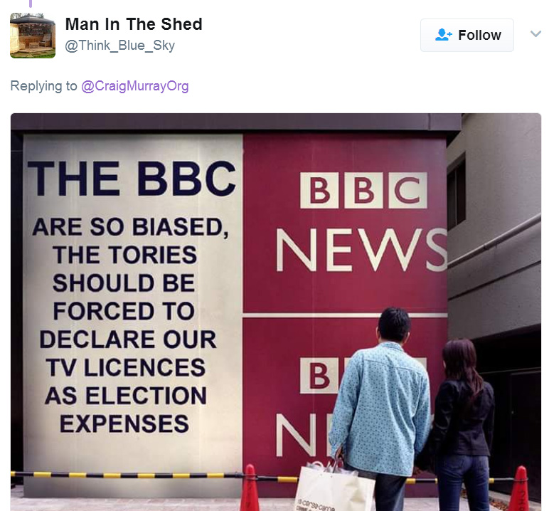 BBC man in shed