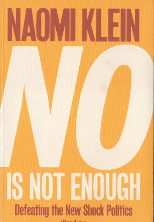 "No is not enough" by Naomi Klein - book cover