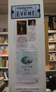 Booka event posters - including 'eternal boy'