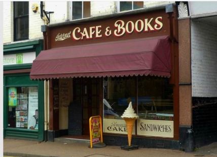 Llangollen bookshop cafe
