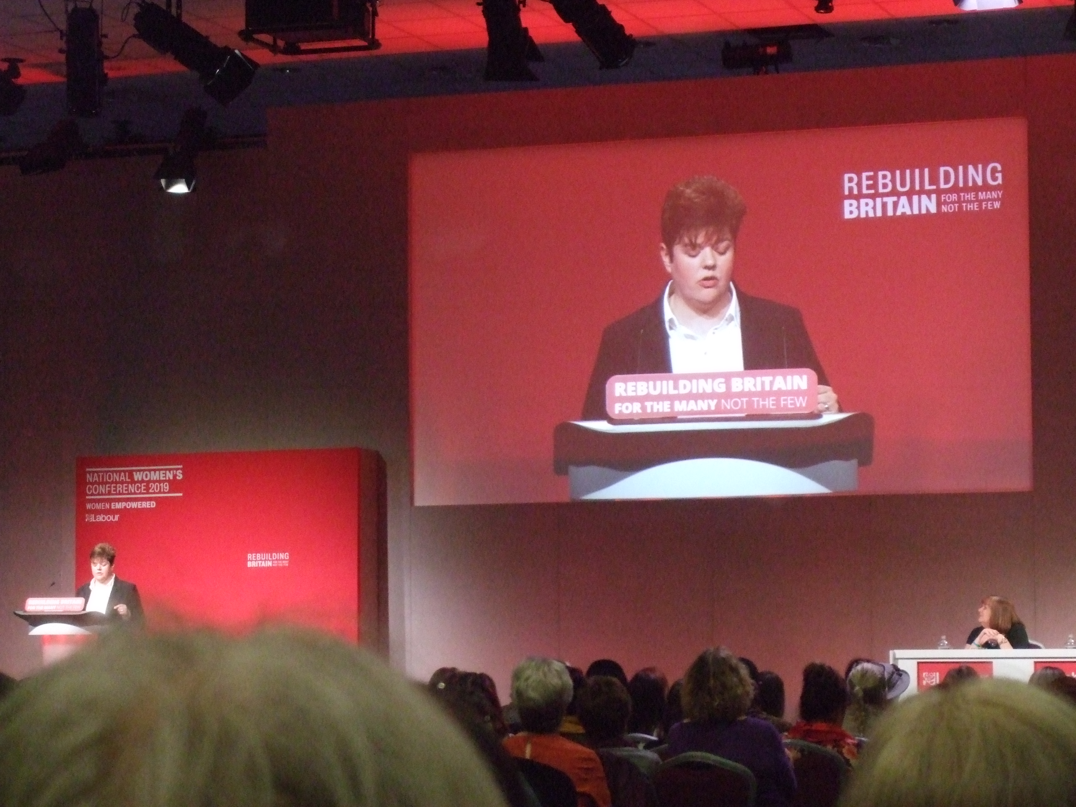 Speakers at Labour Womens Conference, Telford, 2019