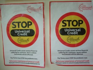 Poster: stop universal credit