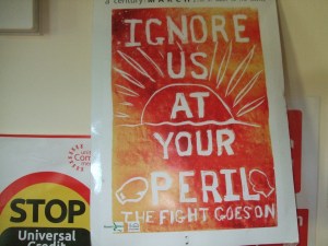 Poster: Ignore us at your peril