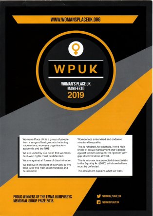 Womens Place manifesto - link to the WP text follows