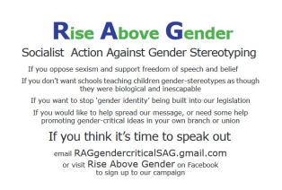 Rise Above Gender invitation link to the RAG docs follows