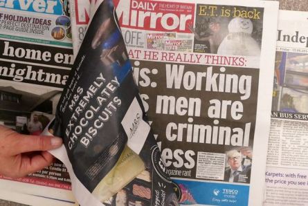 Cover being uncovered