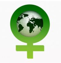 Green women's plege logo