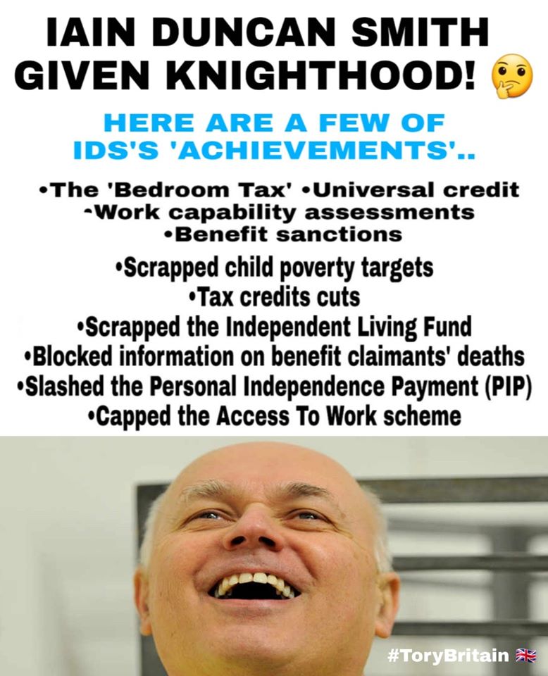 One of a million memes about the cruelties of Ian Duncan Smith