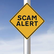 Warning sign: scam alert