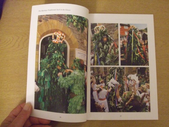 One of the many colour photo pages, this one showing Jack emerging at the start of the rally.