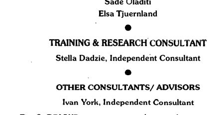 The team: Elsa Tjuernland, Stella Dadzie, Ivan York