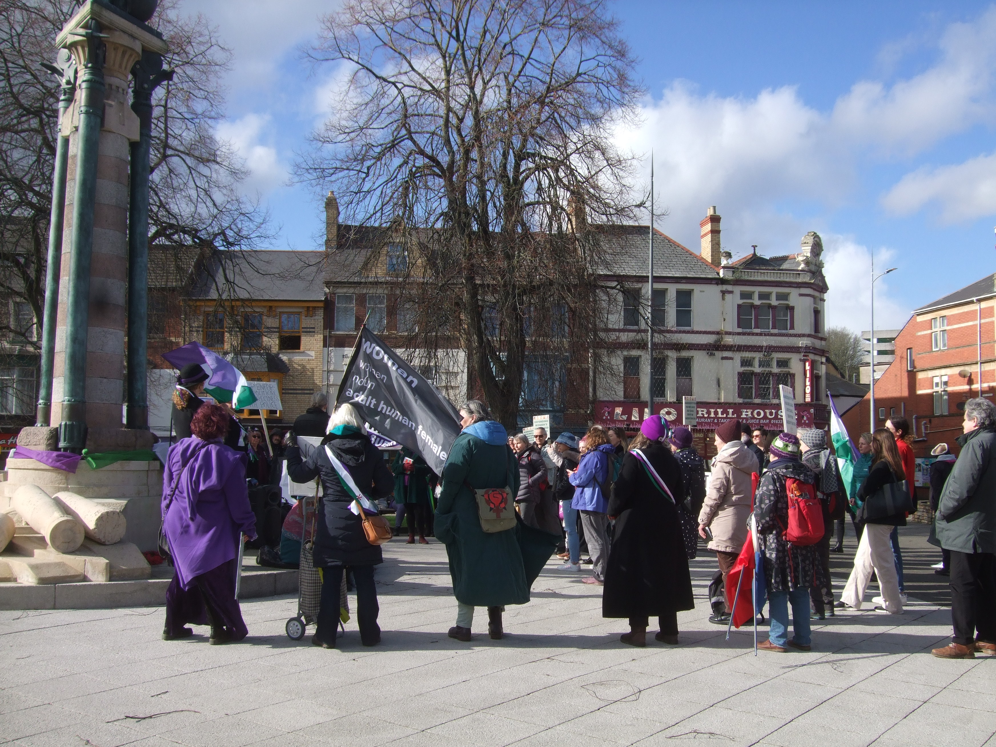 Newport banners: adult human female