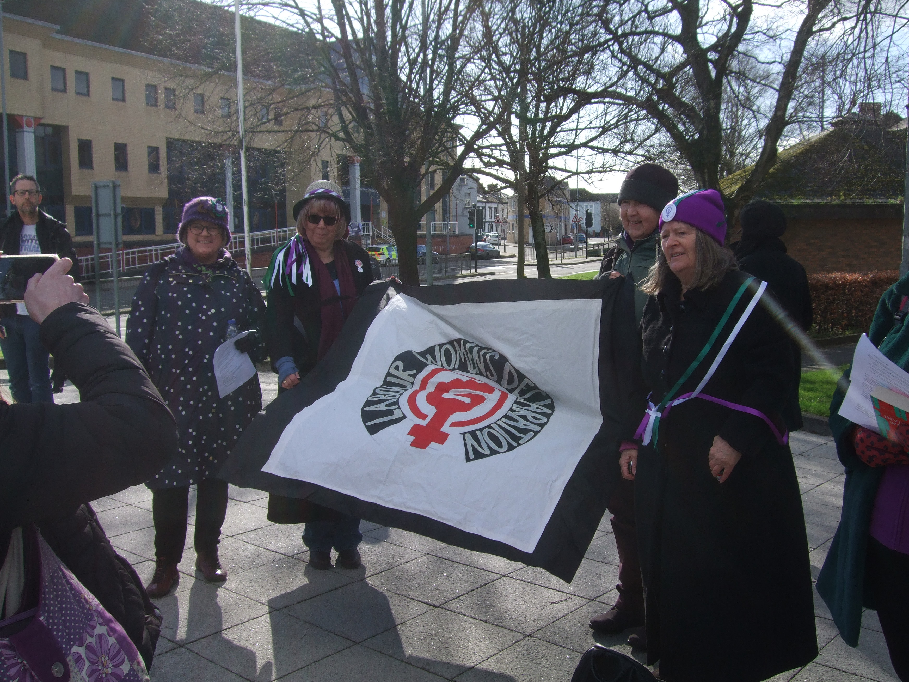 Newport banners: Labour Women's Declaration