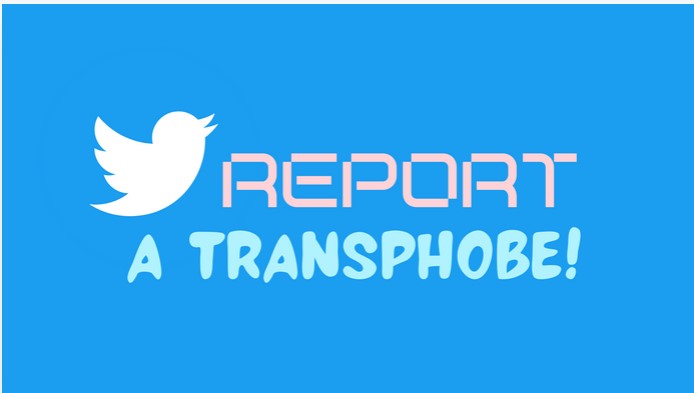 Twitter 'report a transphobe' meme