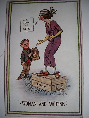 cartoon 'woman and w(h)ine'