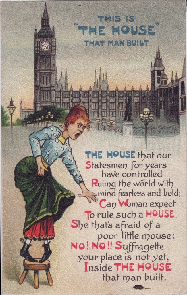Cartoon 'This is the house that man built'