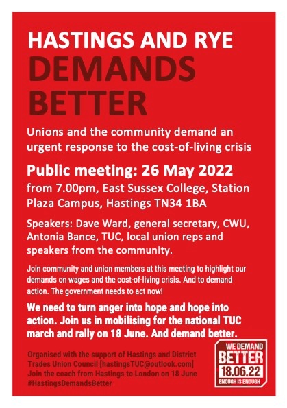 Hastings and Rye Demands Better meme