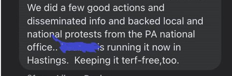 Comment: keeping Hastings People's Assembly terf-free