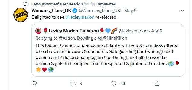 Women's place tweets