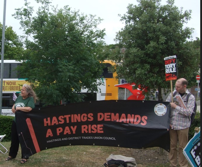 Banners: Hastings Demands a Pay Rise