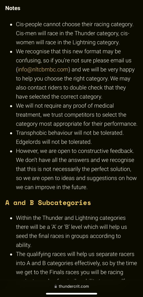 thunder and lightning 'subcategories'