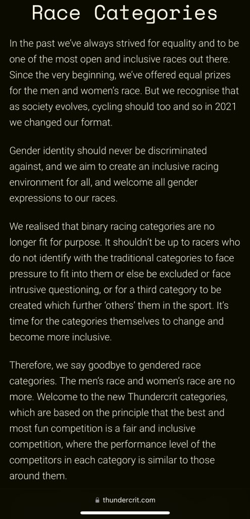 thunder and lightning 'inclusive rationale'