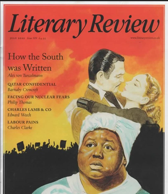 Cover of the Literary Review, featuring 'gone with the wind' poster