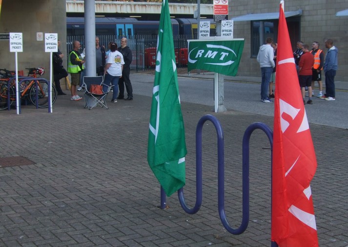 Early morning picket&nbsp;line