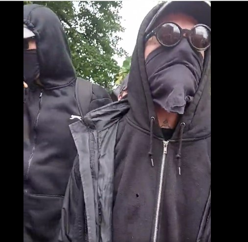 Men shouting at women