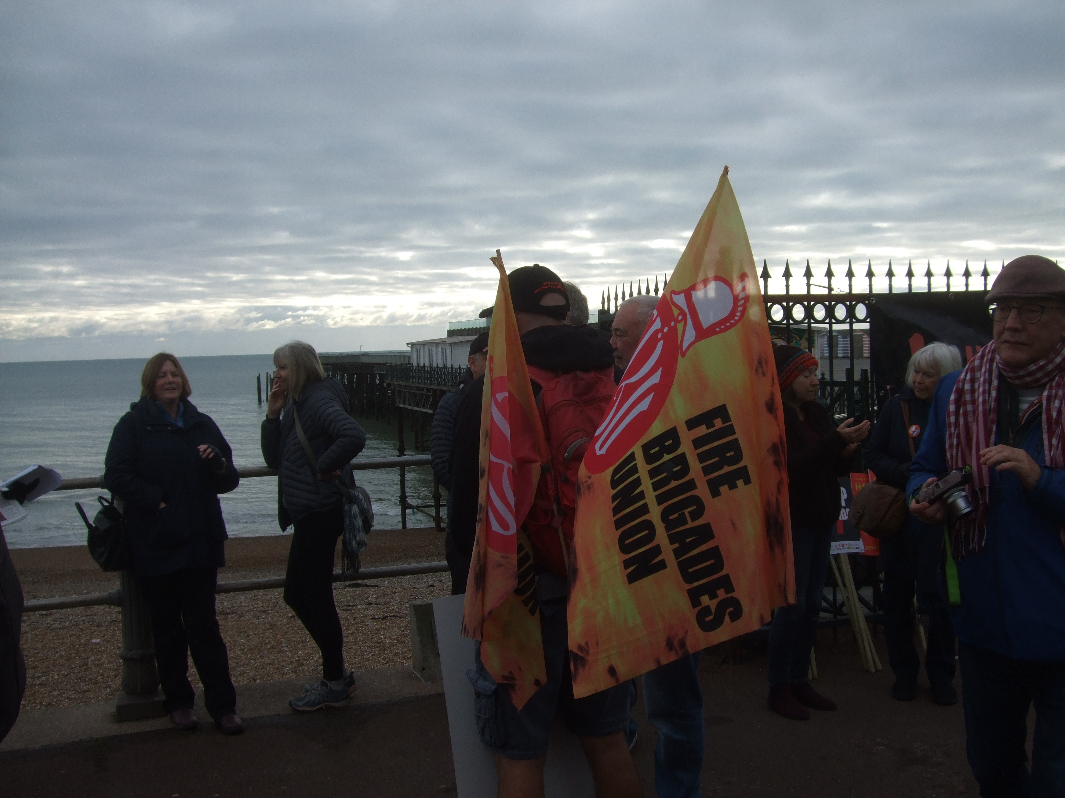 Fire Brigade Union flags