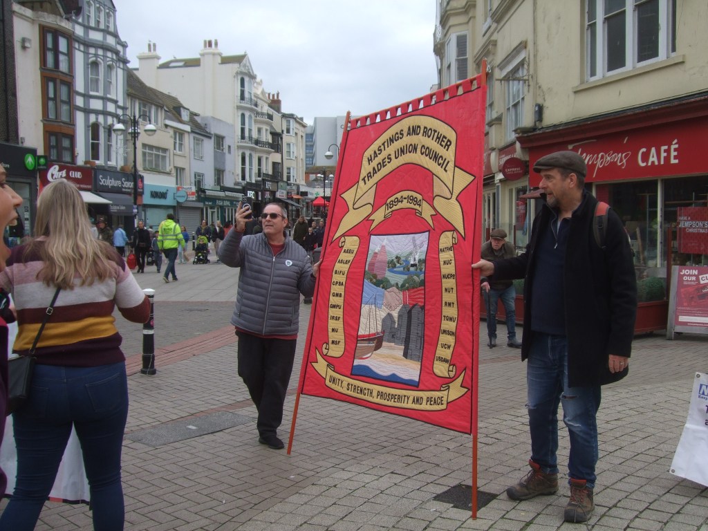 Hastings and District Trades Council banner