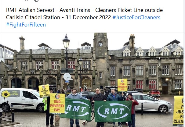 RMT cleaners Carlisle