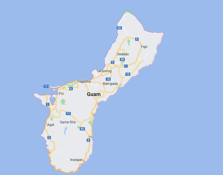 Map of Guam
