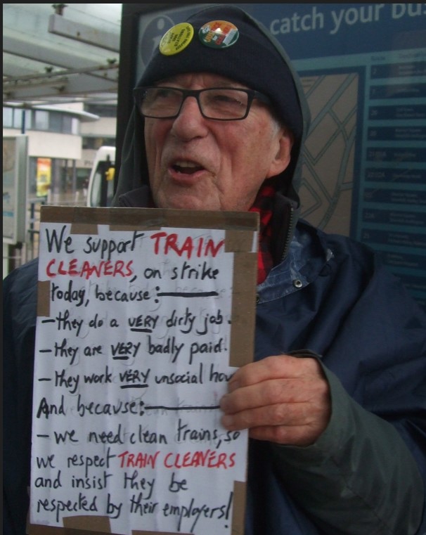 RMT why we support train cleaners notice