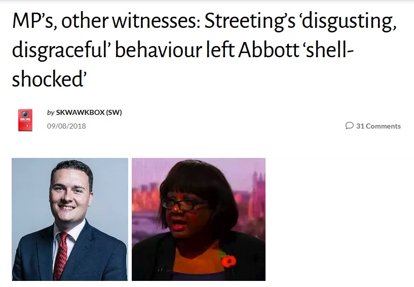 Sqwawkbox headline, august 2018