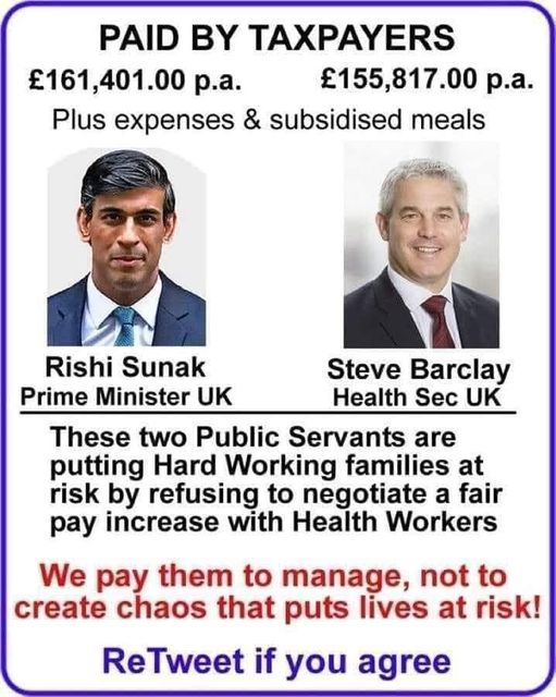 Meme showing Rishi Sunak and Steve Barclay