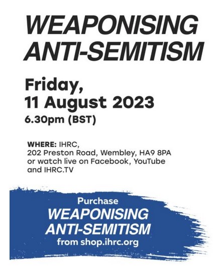 Event flyer: Asa Winstanley at IHRC, 202 Preston Road, Wembley, Friday, 11 Aug 6.30pm