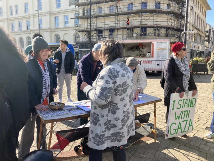 Petition at PSC stall in Hastings