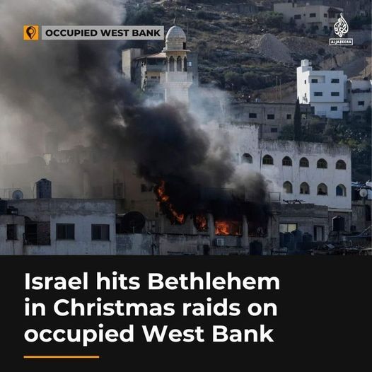 Christmas day bombs in bethlehem