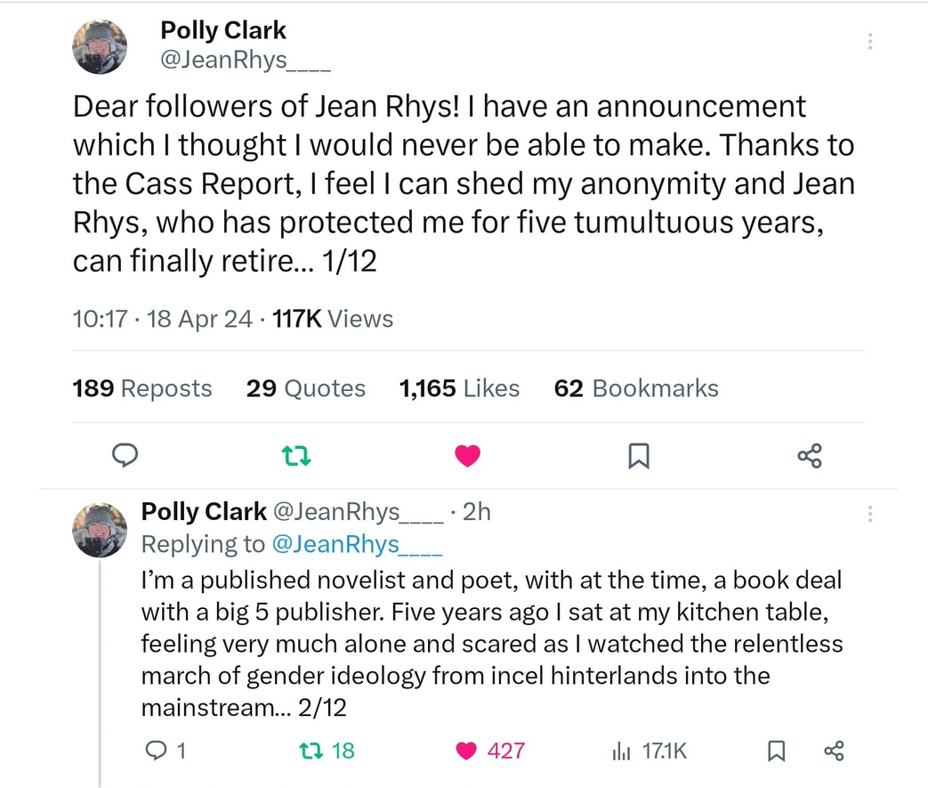 Polly Clark tweet