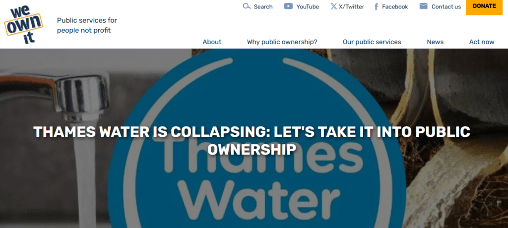 We Own It website header
