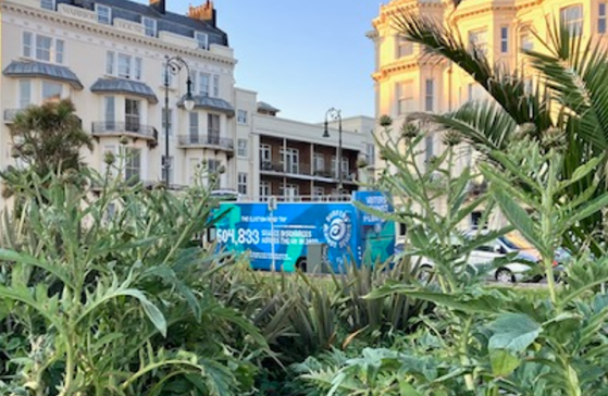 SAS bus in Warrior Square