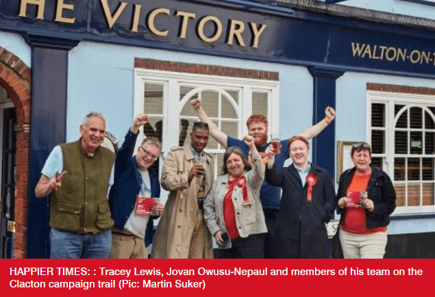 Jovan Nepaul's campaign team in happier times