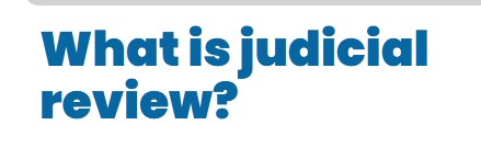 Judicial review