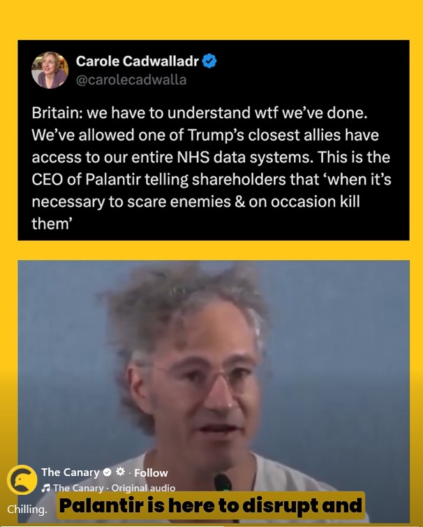 Palantir boss, one of Trump's closest allies, boasts of his willingness to 'scare enemies and on occasion kill them'.