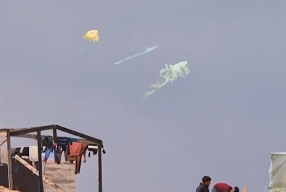 kites flying over Gaza