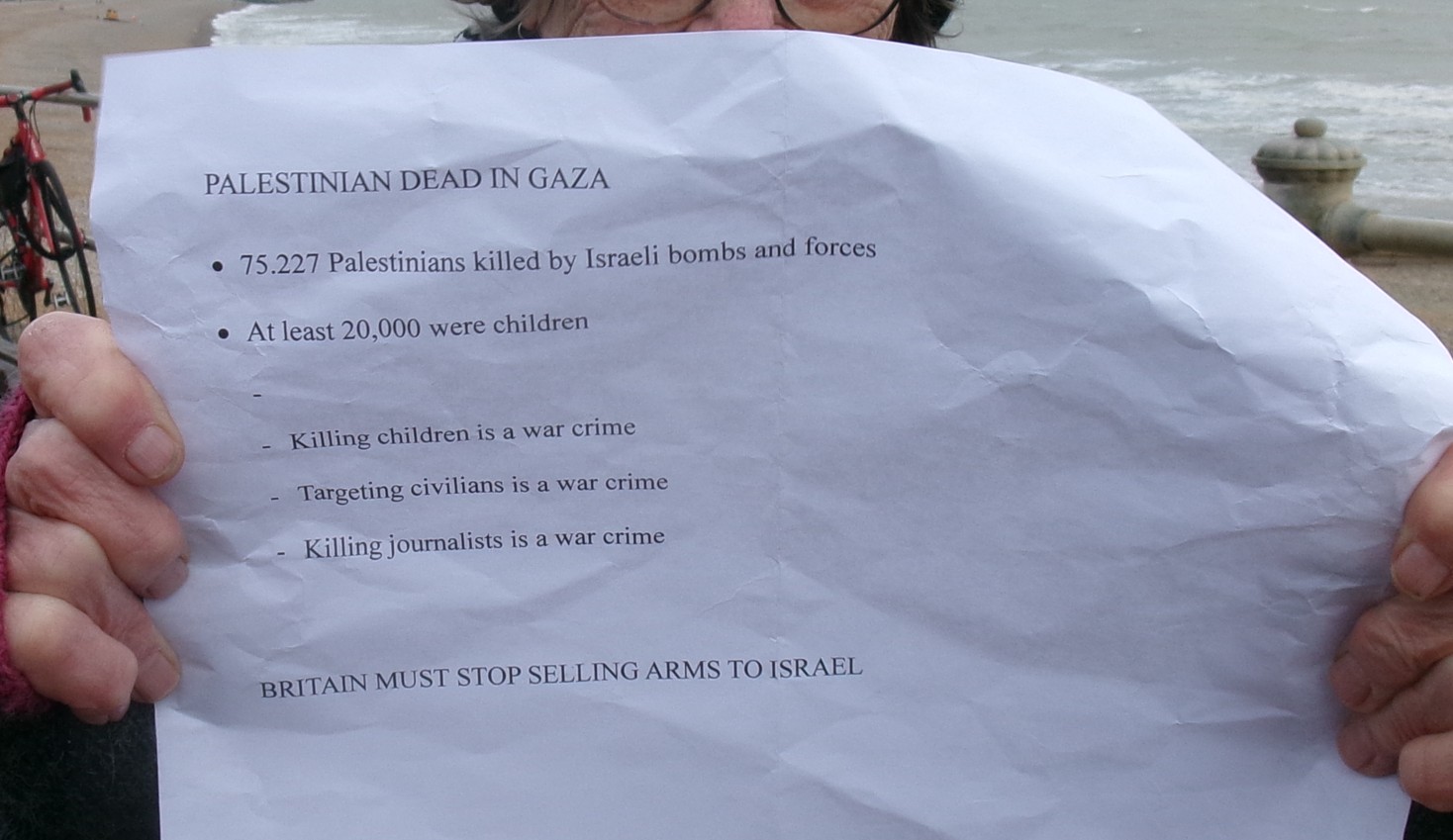 Palestine protest, Hastings