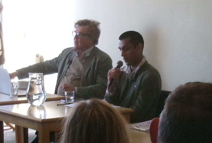 Irfan Chowdhury speaking at the White Rock Hotel Oct 26